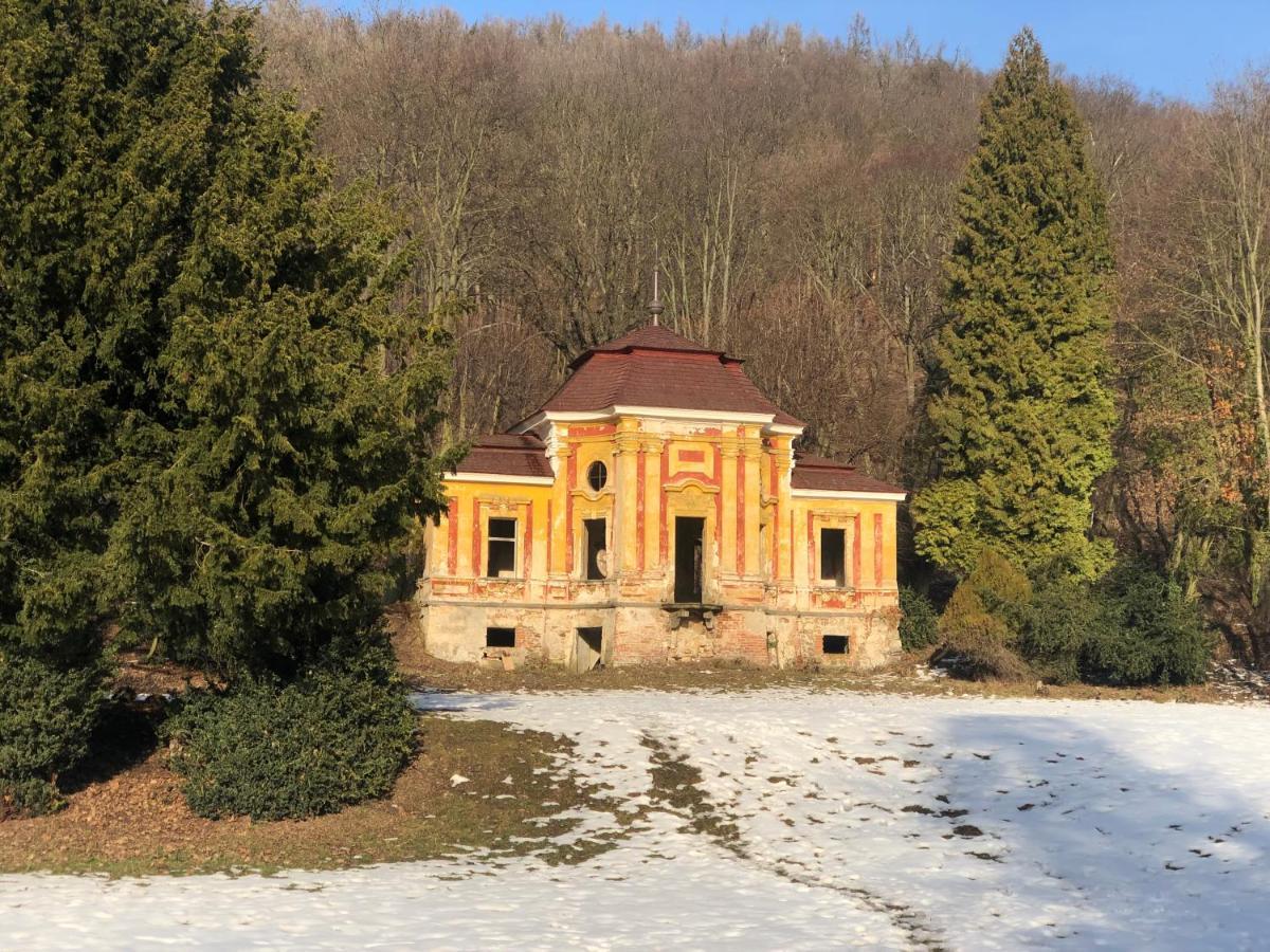 Pokoje V Chalupe Pod Milesovkou Velemin Buitenkant foto